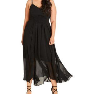 Sexy Black Maxi Dress NWT Size 18